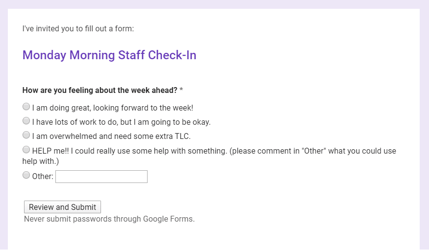 The Power And Simplicity Of A Weekly Staff Check In Allyson Apsey